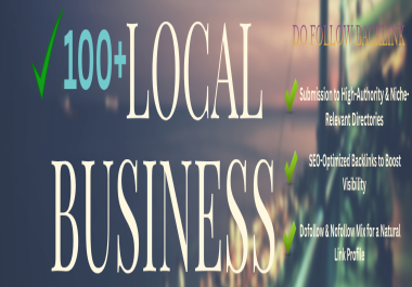 I will build 100+ local business dofollow backlinks for SEO ranking