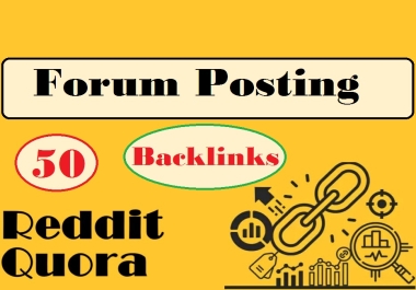 I will create 50 niche F0RUM Backlinks with SEO friendly