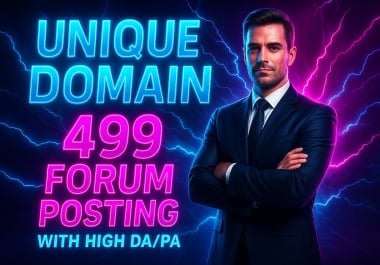 Build high authority forum Backlinks for seo ranking