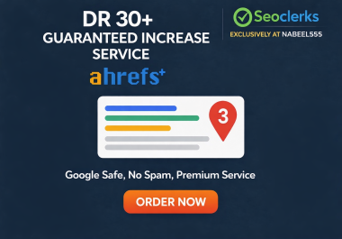 Permanent DR 30+ Boost Safe Google SEO