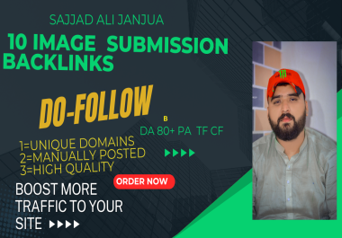 I will make 100 niche relevant image submission backlinks
