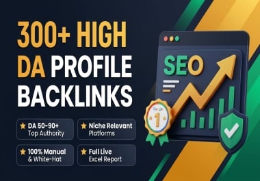 I will do 100+high da profile backlinks for seo link building