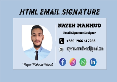 I will provide modern clickable animated html email signature