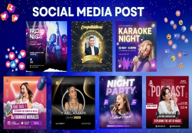 Eye catching flyer and post design service