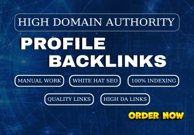 Get 80 High-Quality Profile Creation Backlinks For SEO