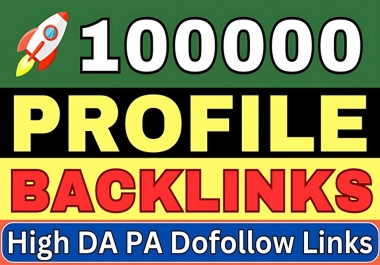 Create 100k Manual Profile Backlinks for SEO Ranking