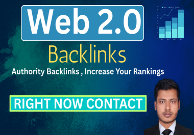 I will create high-quality Web 2.0 backlinks to boost your SEO rankings.