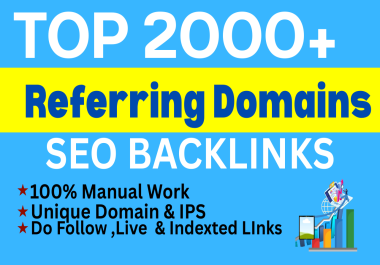 Build High-Quality 2000 Referring Domain SEO Backlinks to Boost Your Google Ranking