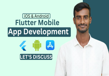 I will do flutter mobile app development for android and ios