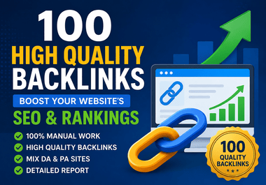 I Will Build 100 SEO Backlinks to Improve Your Website&rsquo s Link