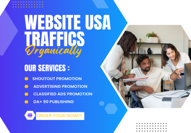Shoutout share website url link to organic traffics USA 500k audinences