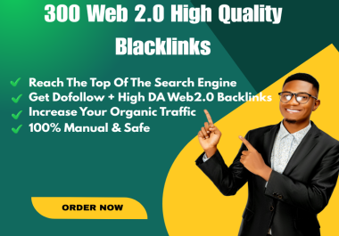 Boost Google Rankings with 300 Manual Web 2.0 Backlinks
