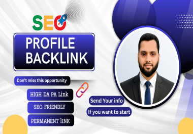 I will Provide Live Profile Backlinks for your Website.