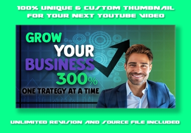 I will make Eye Catching Thumbnail Design to Skyrocket Your Reach on Youtube