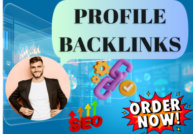 I will create 100 profile Backlinks with high Quality for your SEO rank higher.