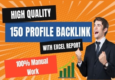 I Will Manually Build 150 Profile Backlinks to Boost SEO