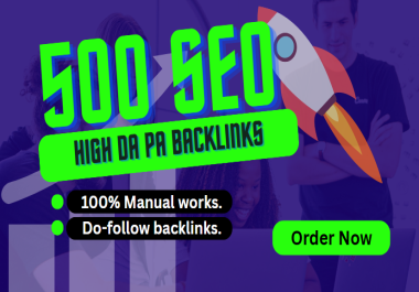 I will build high quality dofollow SEO backlinks to rank websites