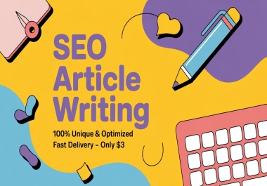 I will write 100 unique and SEO optimized article up to 500 words