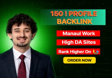 Get 150 High Authority Profile Backlinks Super Fast Delivery