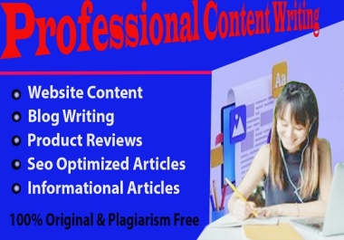 I will write high quality SEO content for your blog and website