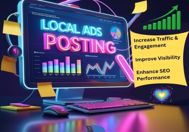 Create 70 High-Quality Local Ads Posting Backlinks for SEO Ranking
