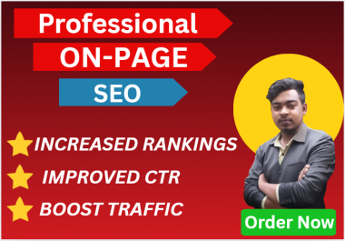 I will do On-Page SEO for your website to improve Google ranking
