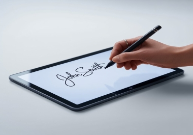 I will create a professional handwritten signature