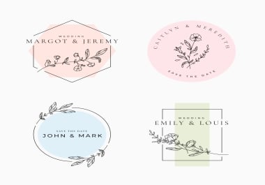 I will design 2 watercolor or floral style logo in 24 hours