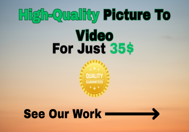 I Will Turn Your High-Quality Pictures Into a Professional Video