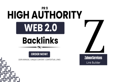 I will create 50 manual web 2.0 profile backlinks