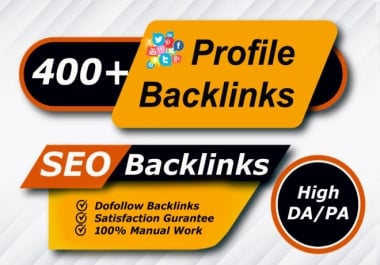 I will Skyrocket Your SEO with 400+ Profile Backlinks