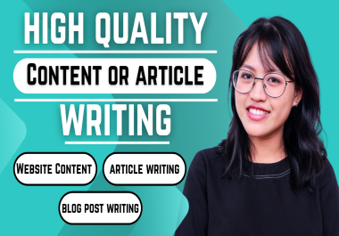 Professional 1000+ SEO-Optimized Content Writing