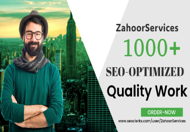 1000+ Words Professional And Orignal Article Within 24hrs