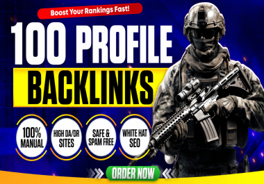 I will Manually Create 100 SEO Profile Backlinks for Better Rankings