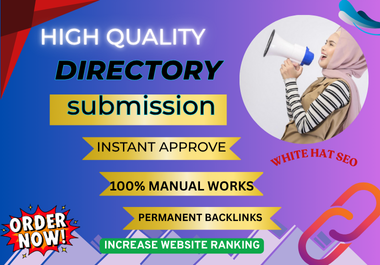 I will do directory submission dofollow backlinks manually
