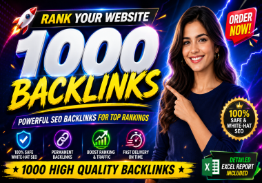 I Will Build 1000 High Quality SEO Backlinks to Improve Google Rankings