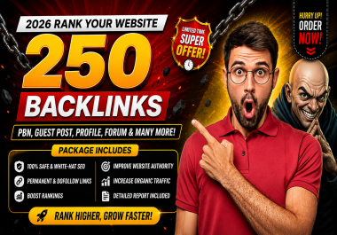 I Will Build 250 Manual SEO Backlinks for Your Website