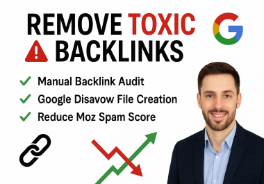 I will manually remove toxic backlinks and create a Google disavow file