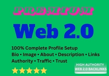 High Authority 250 special Web 2.0 Backlinks