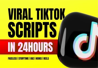 I will write viral video scripts in 24 hours faceless or personal brand