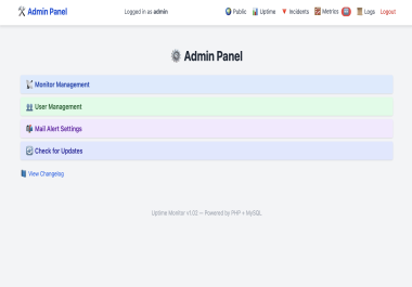 Uptime Monitor - Self-Hosted Monitoring Tool PHP + MySQL