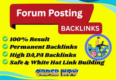 I will Build 150 High-Quality Forum Posting SEO Backlinks for Ranking Your Website