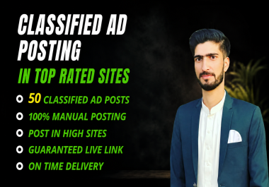 I will promote your business through 50 classified ad