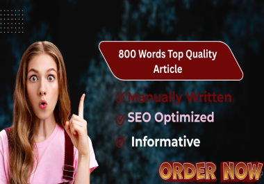 800 Words Seo friendly Content Writer