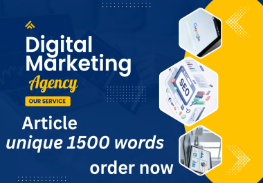 I Will Write a Manually Written,  UNIQUE 1500 Word