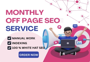 I will provide 120 off page SEO backlinks to improve your website rank