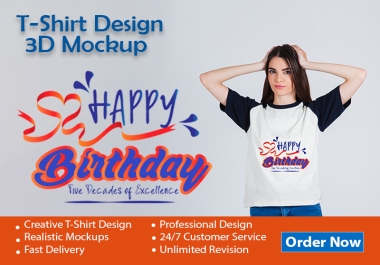 I will Design Creative T-Shirt Design & Realistic Mockups for Your Brand