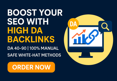 I will build high da dofollow SEO backlinks