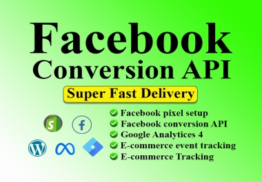 I will set up Conversion API and Pixel tracking professionally