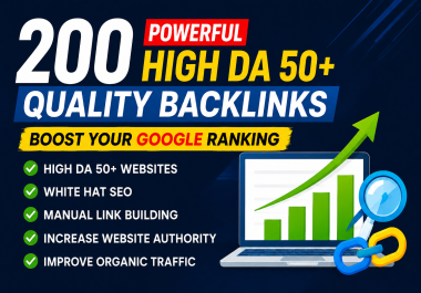 Build 200 High Authority Quality Backlinks to Increase Ahrefs Domain Rating DR